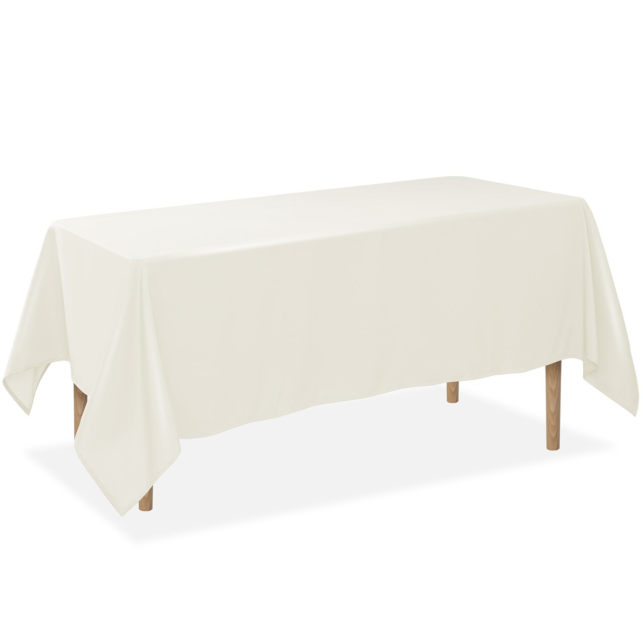 Lann's Linens 5 Pack Rectangular Tablecloths, Washable Polyester Fabric Table Cloth for Dining Tables, Parties, Restaurants, Weddings